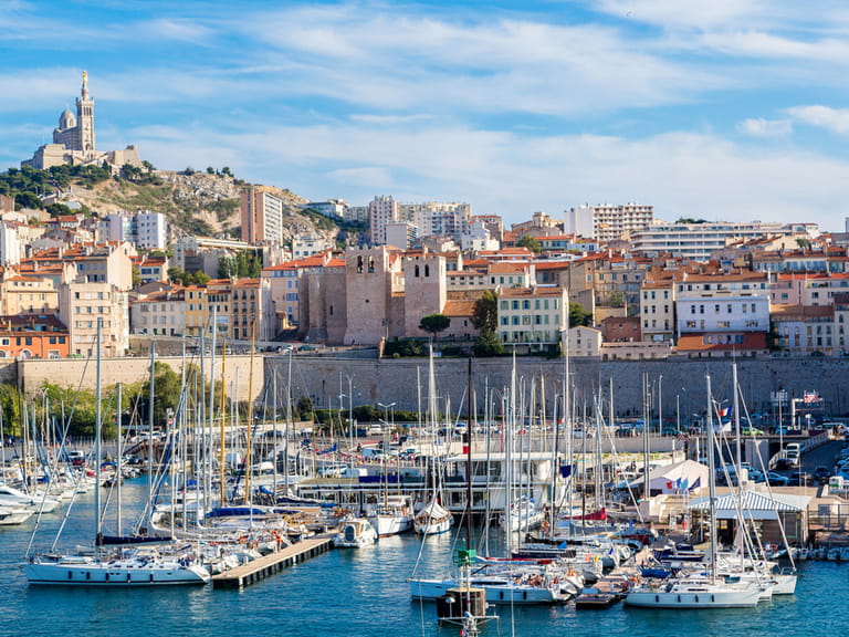 Old port in Marseille, France