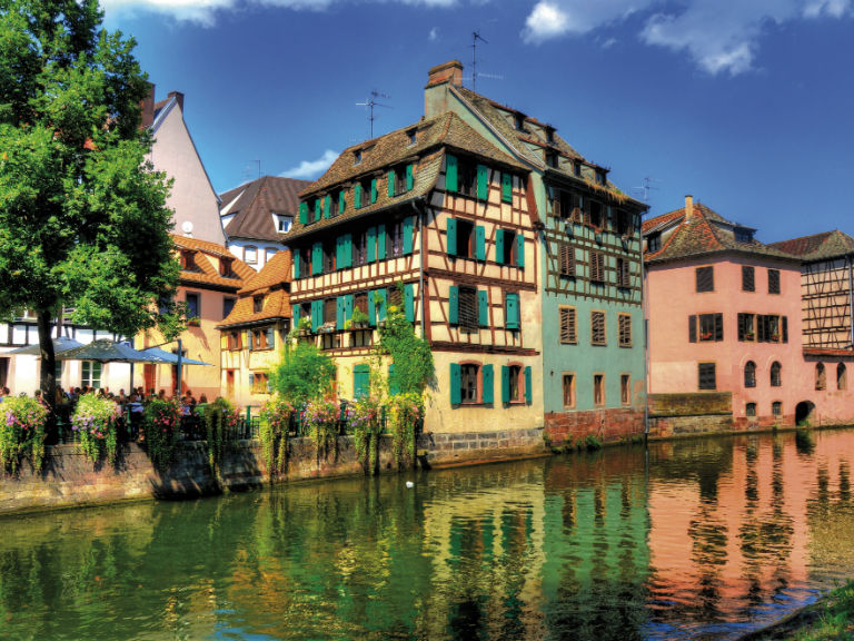 Half timbered houses in La Petite France, Strasbourg