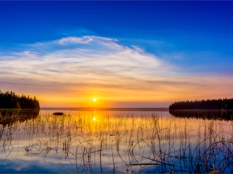 Kingsmere Lake in the Prince Albert National Park, Saskatchewan