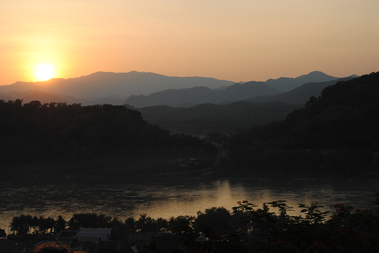 Sunset in Laos