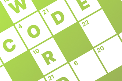 Codeword blocks in green with the words codeword filled in