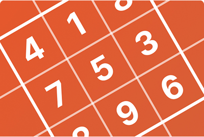 Crossword blocks in green with the words crossword filled in