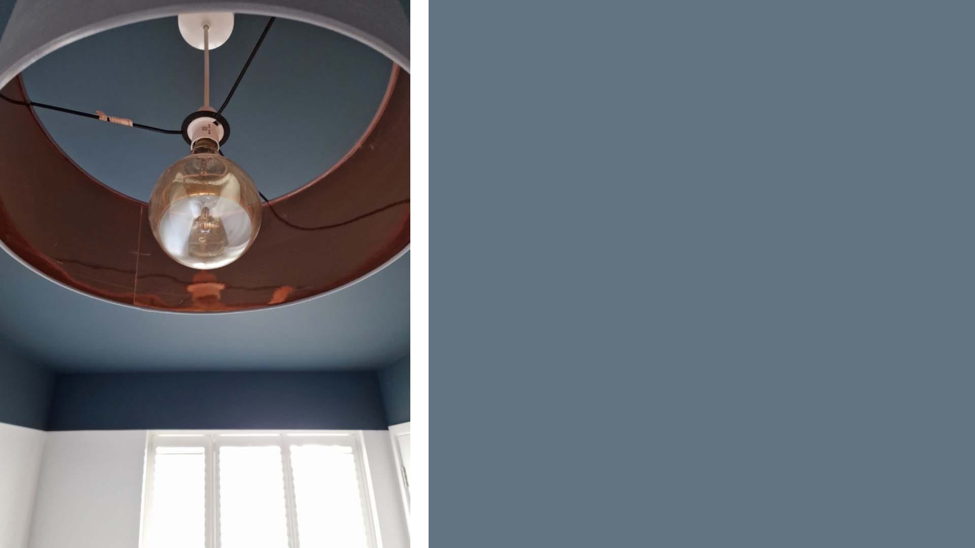 Get the ceiling look with Farrow & Ball – Blue Blood