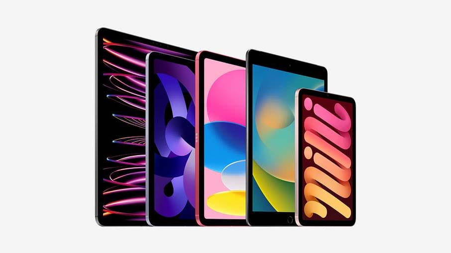 Apple's iPad line-up.