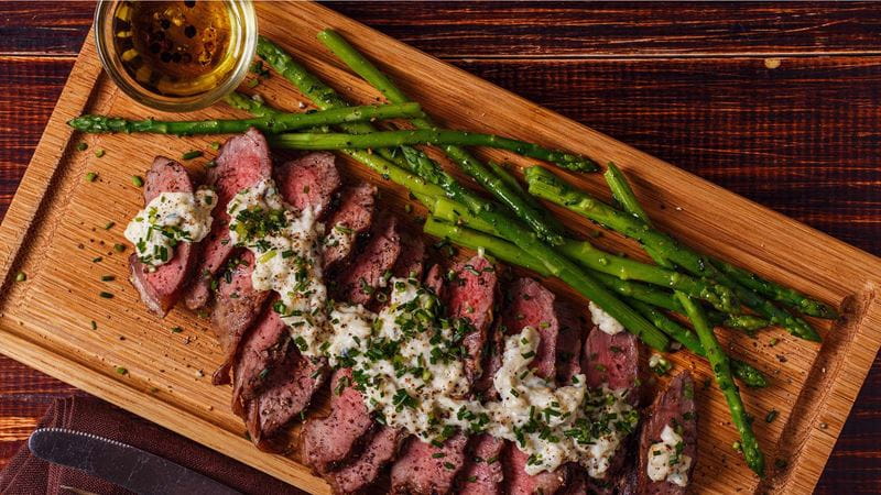 Montgomery uses his air fryer to perfect his home-cooked steak dinners