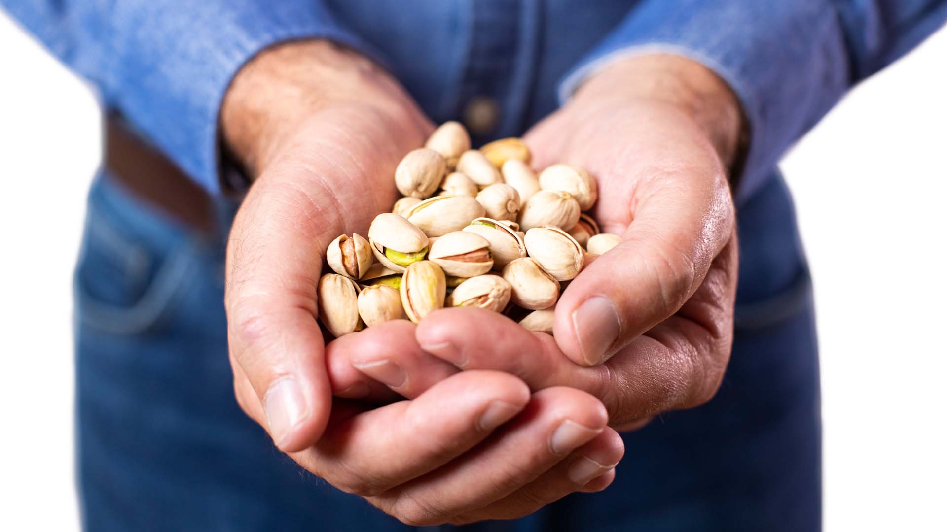 handfuls of pistachios 