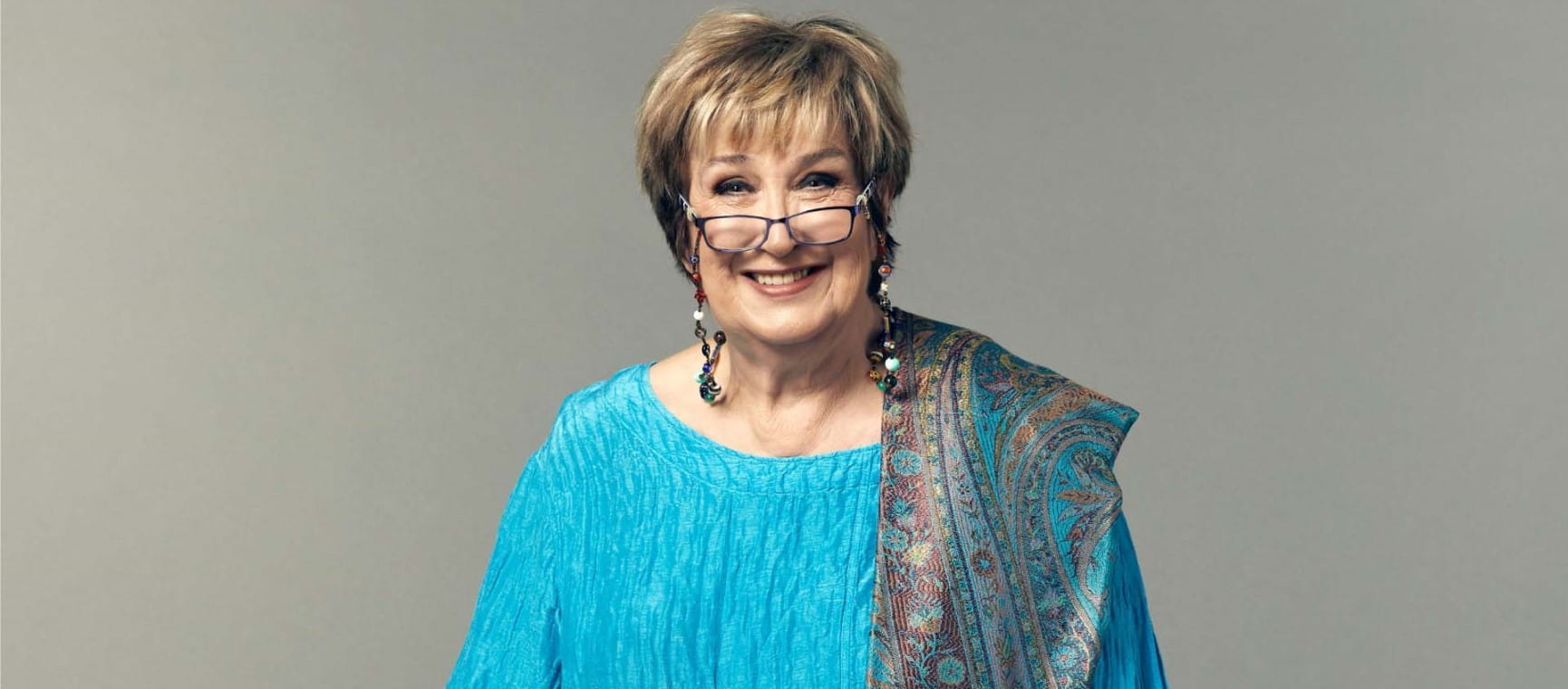 Head and shoulders colour photo of Jenni Murray