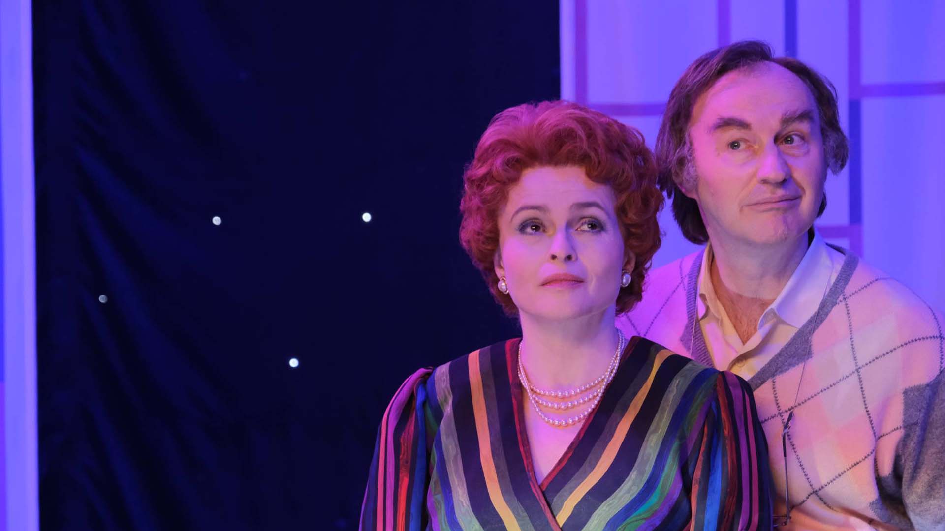 Mark Gatiss plays Larry Grayson in ITVx show Nolly, opposite Helena Bonham Carter as Noele Gordon