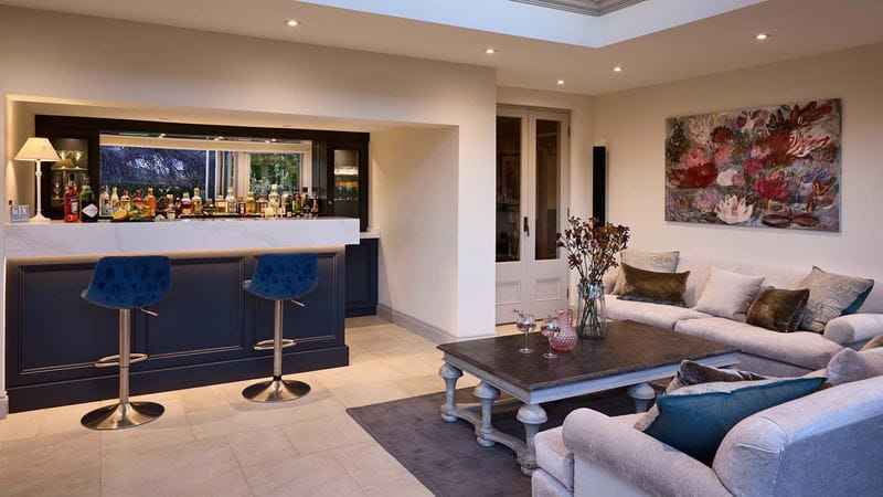 Doors can help define the space as a proper room