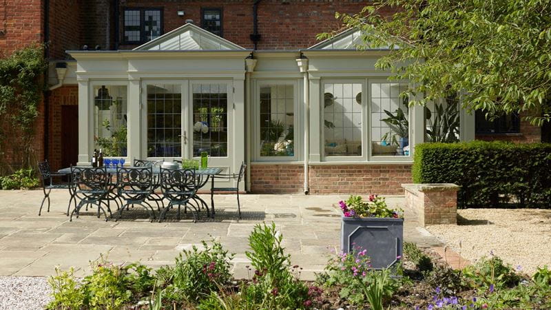 Add an orangery for a sense of grandeur