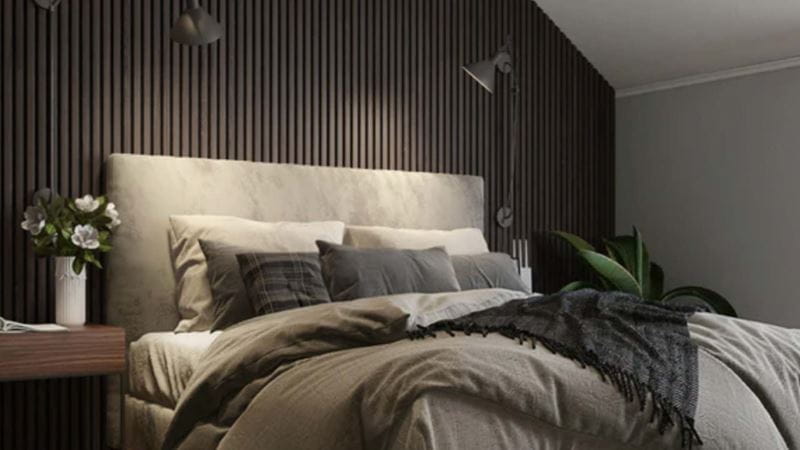 Calming colour bedroom = green