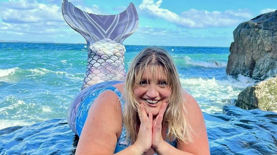 Cath Pendleton is known as the Merthyr Mermaid