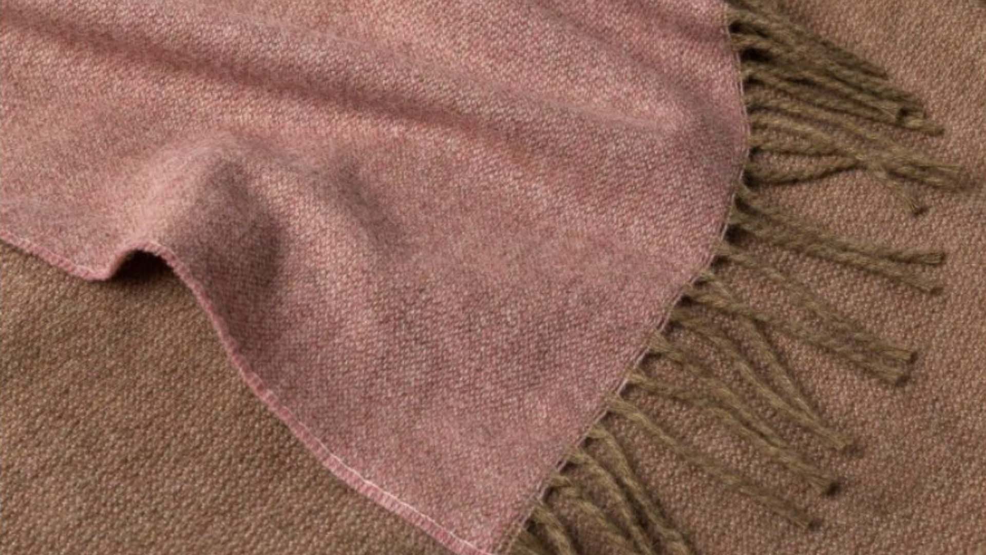 Pink throw