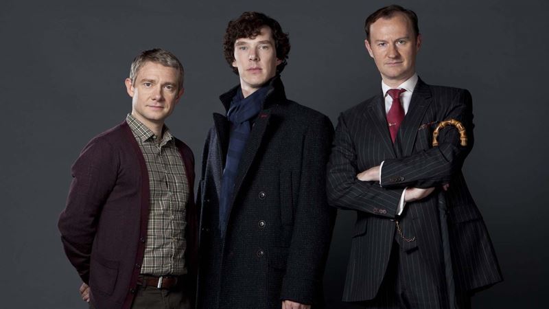 Mark Gatiss as Mycroft in Sherlock