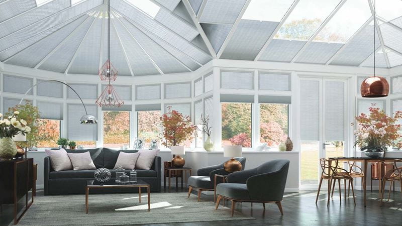 A spacious conservatory