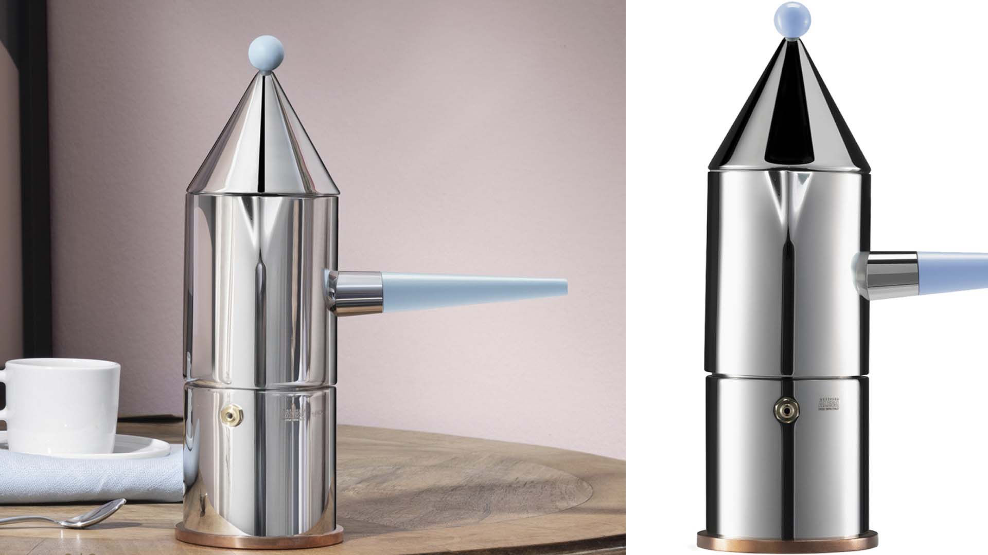 An Alessi  La Conica 3-Cup Espresso Coffee Maker