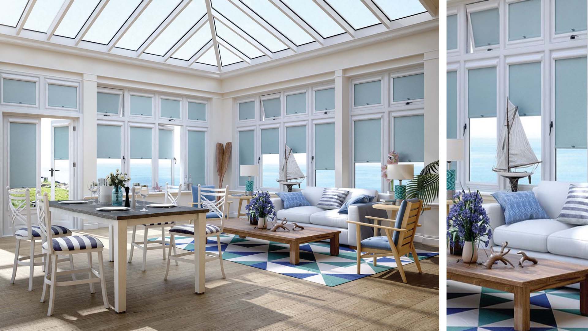 Internal view of a conservatory