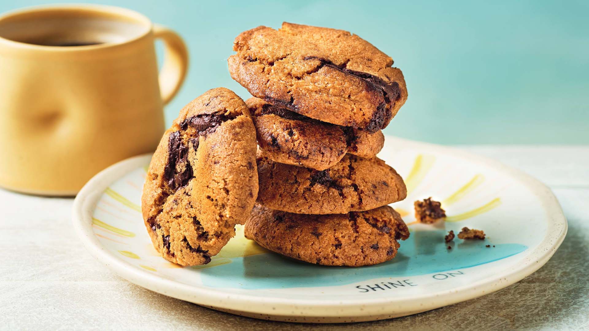 A plate of cookies baked in an air fryer