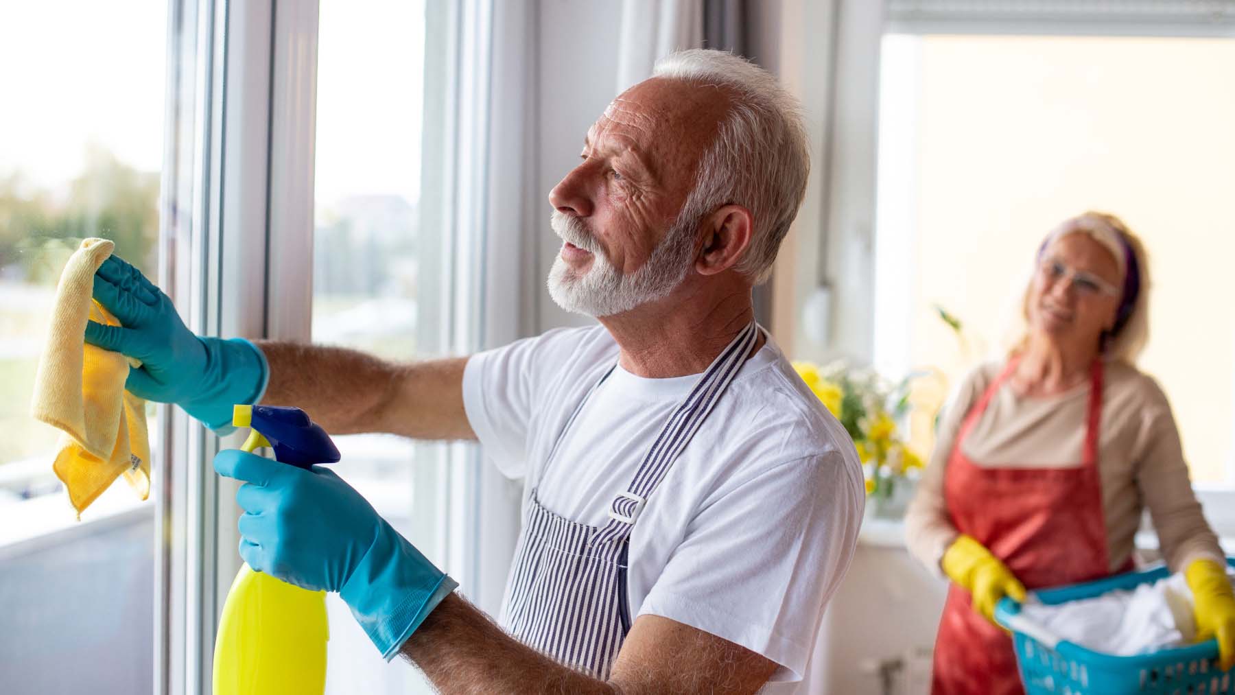 Use a microfibre cloth for a streak free finish