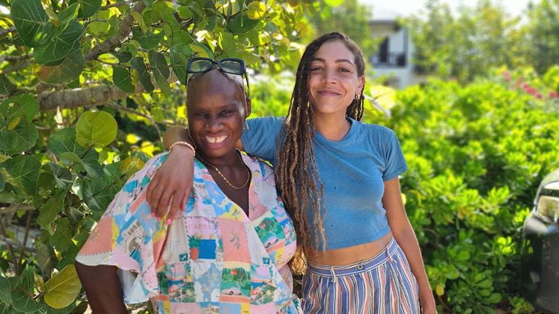Andi Oliver with daughter Miquita