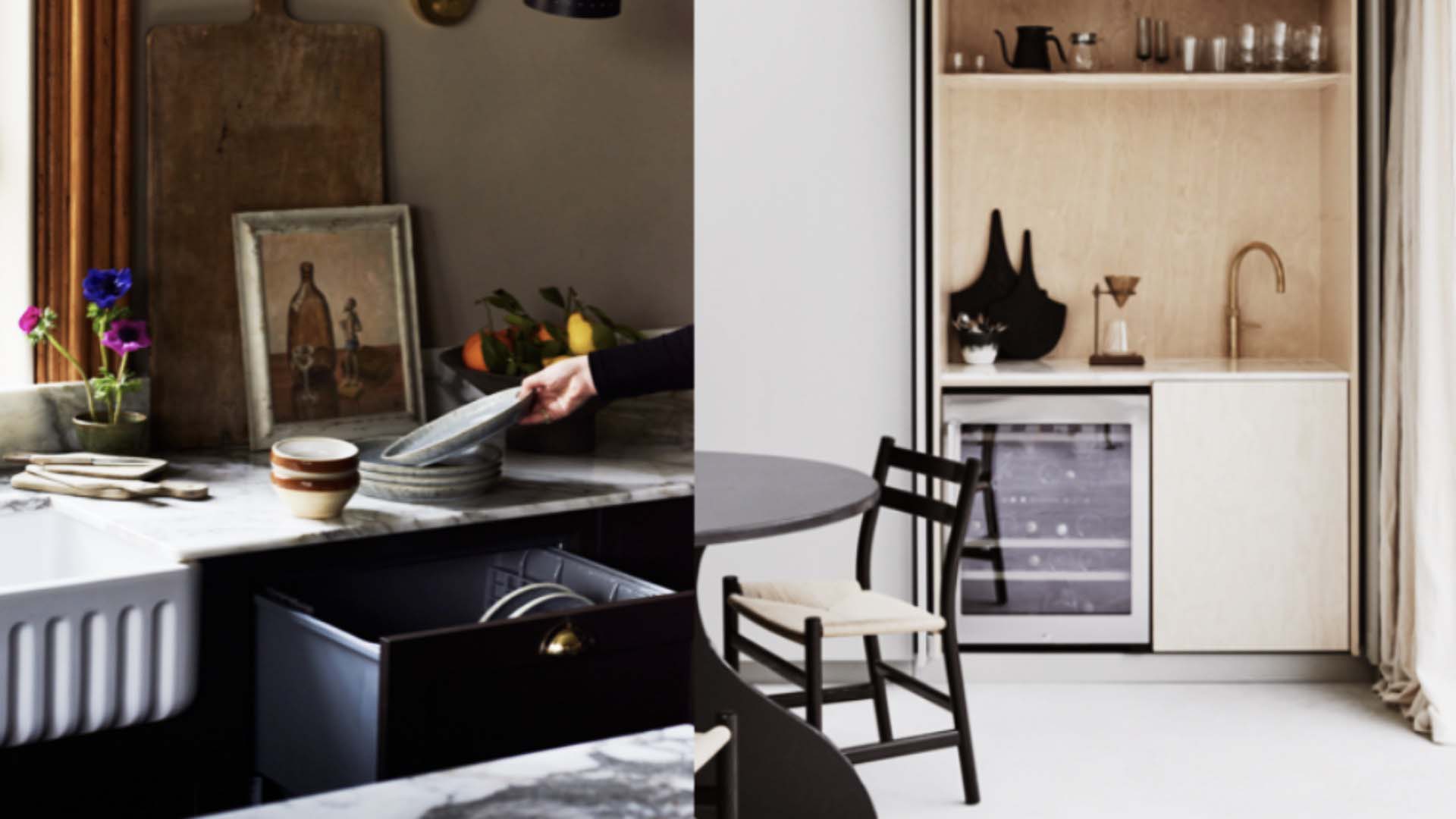 The Fisher and Paykel DishDrawer™ is perfect for small kitchens that might not have space for appliances with swing doors . 