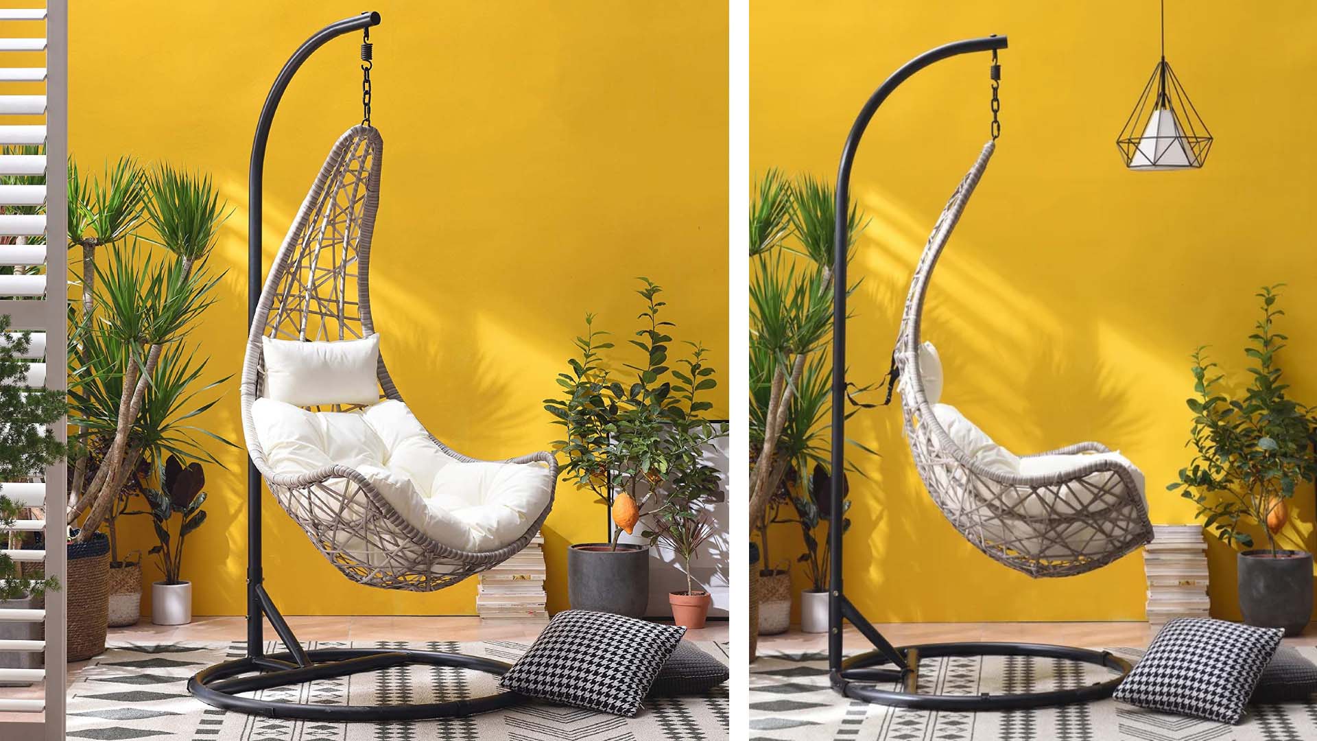 Keep floor space free and a add sunny wall colour for extra warmth