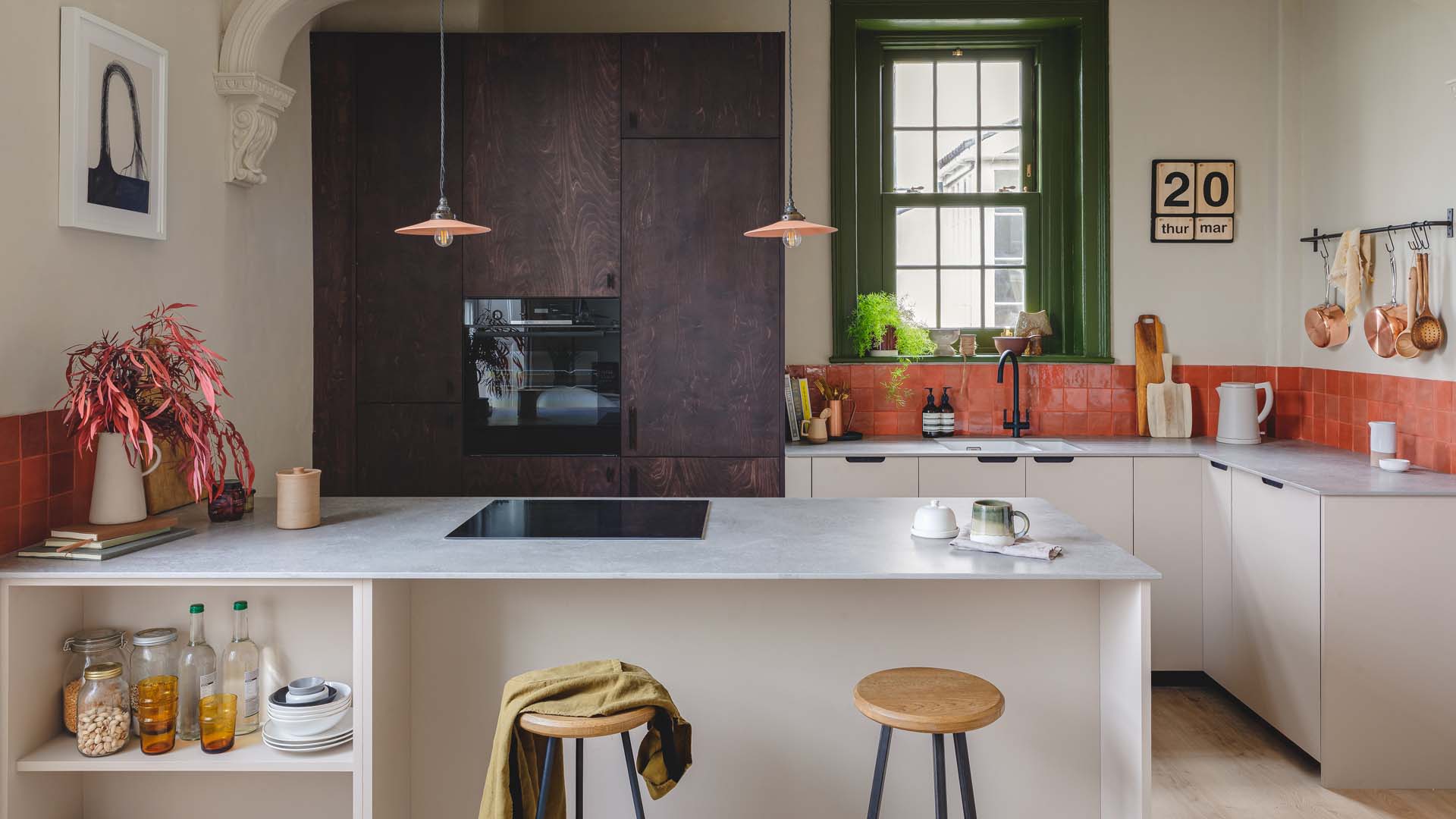 Image of a kitchen with lots of ornaments and tools