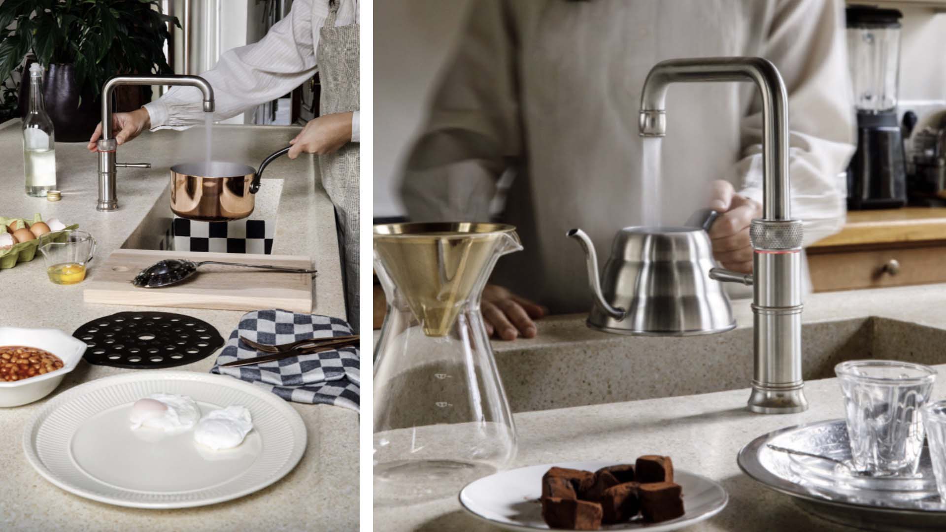 Quooker Classic Fusion Square Stainless steel tap  