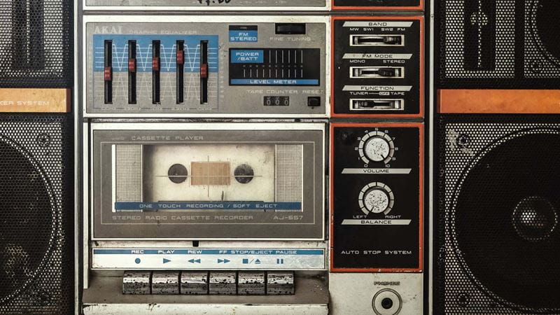 vintage cassette player