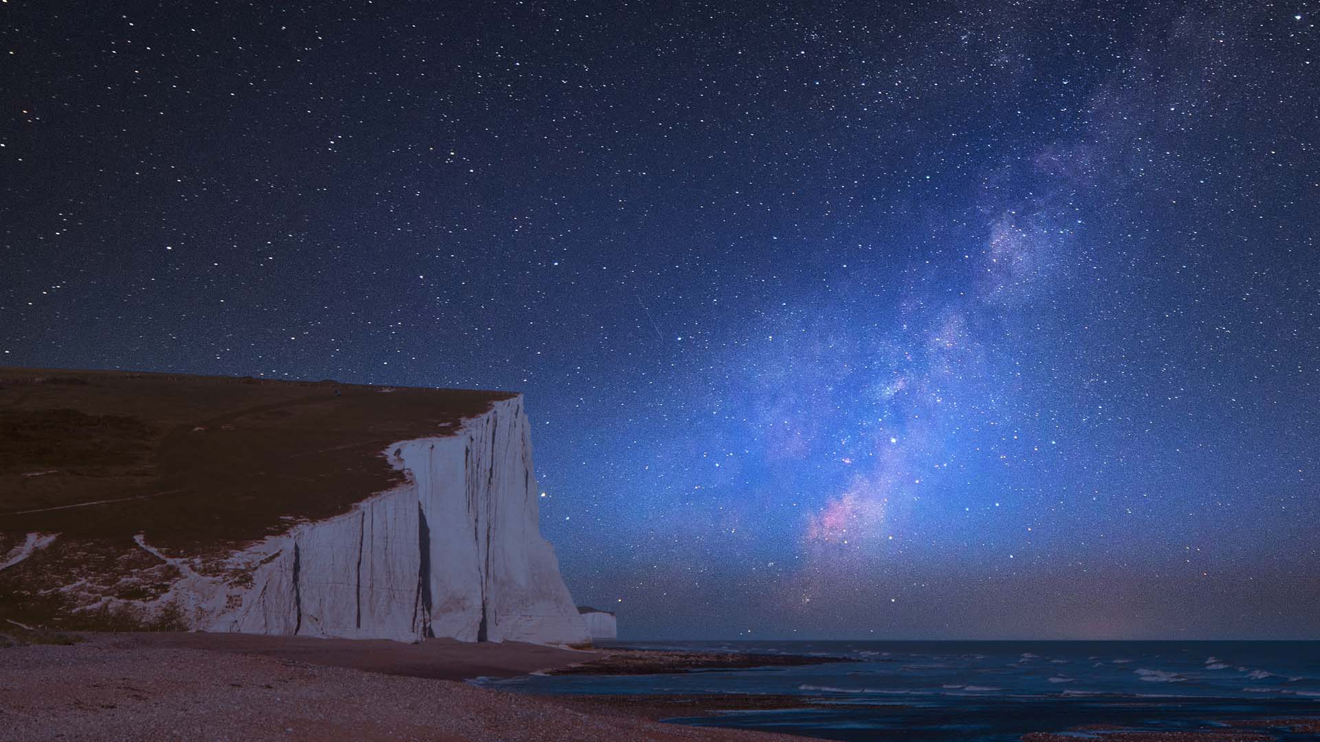 The Milky Way  over the Seven Sisters