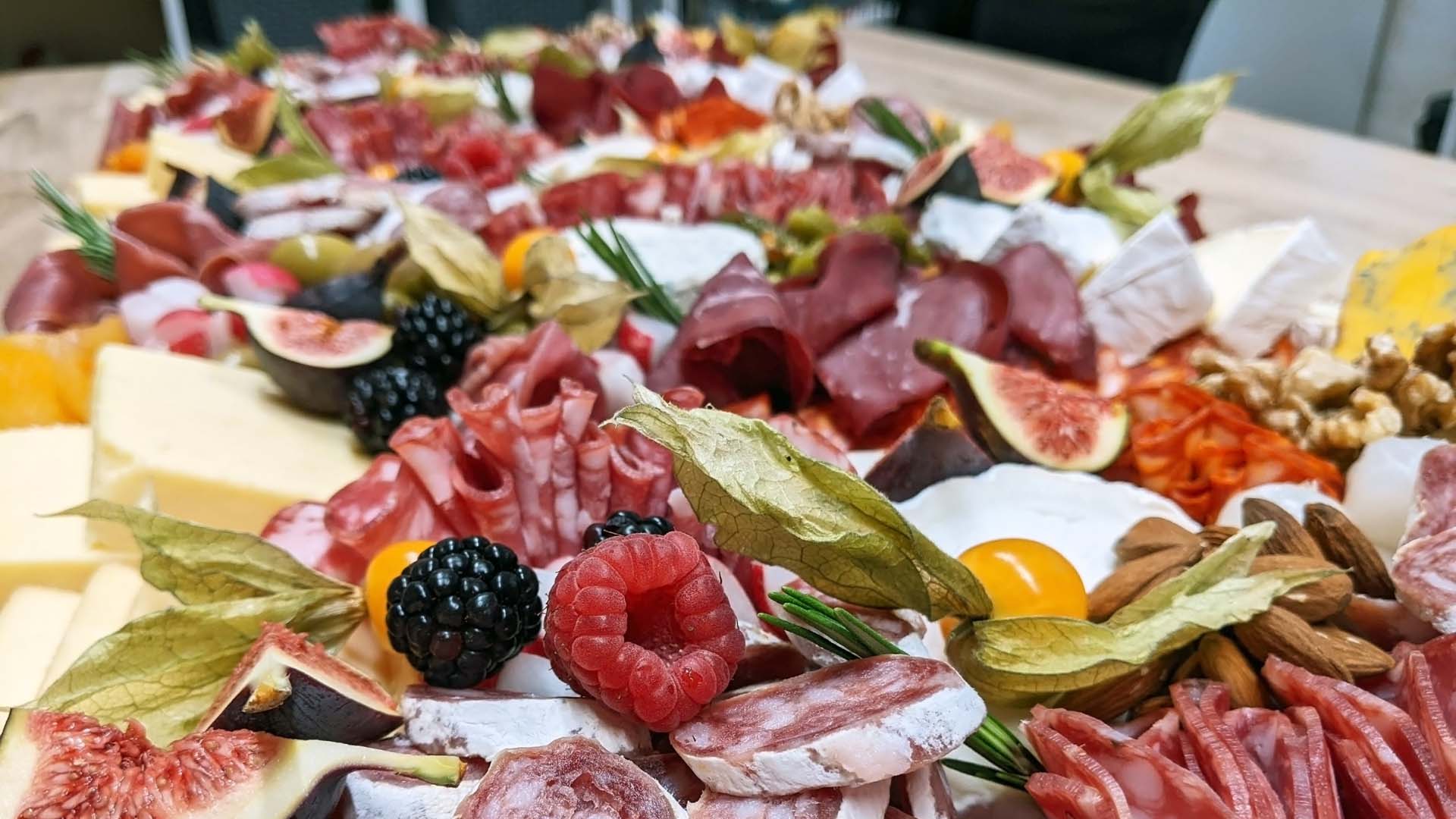 Grazing table with snacks