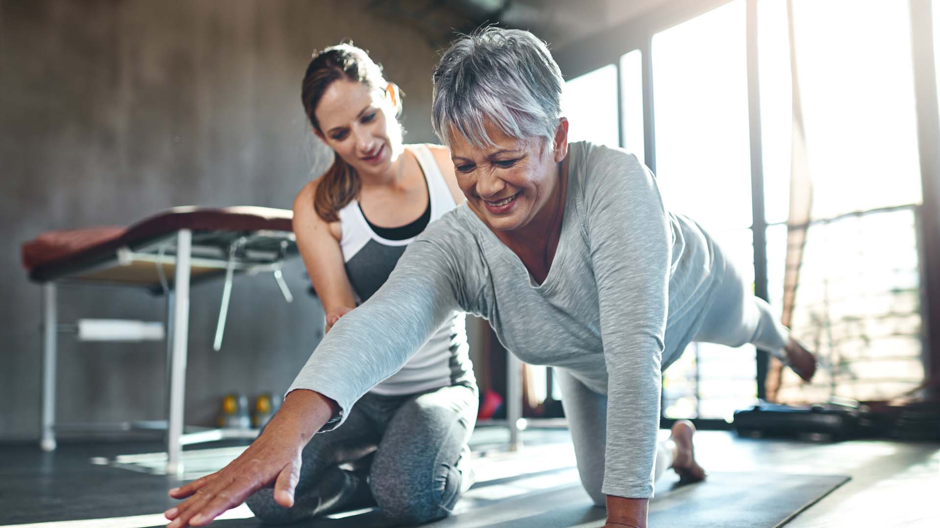 Personal training is an option in most gyms 