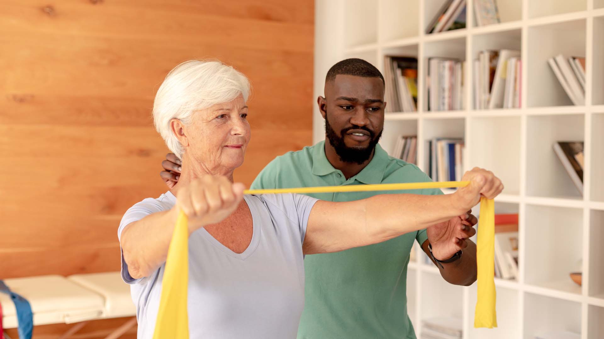 Resistance bands are a great mobile option