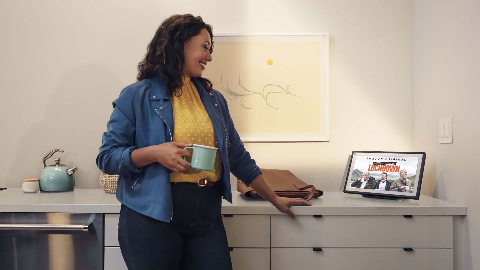 Woman watching the Echo Show
