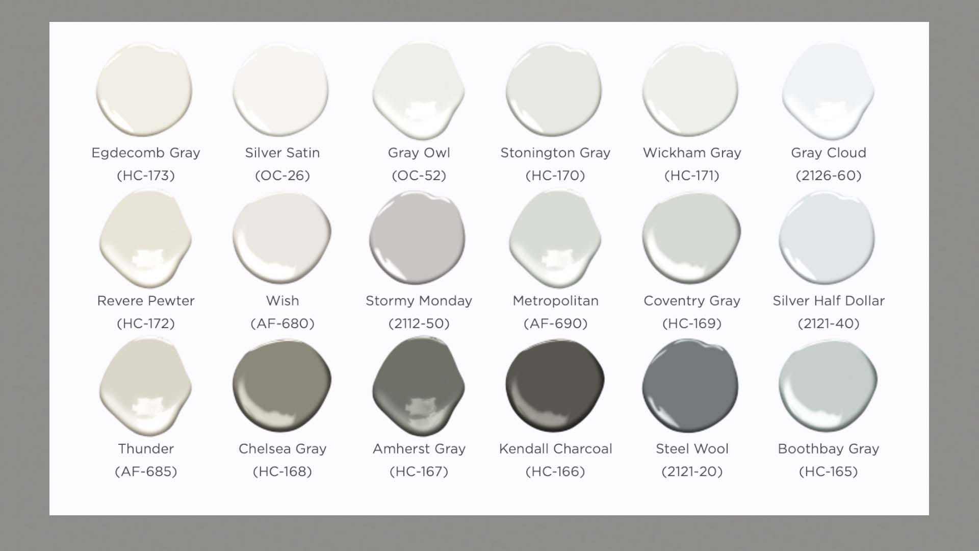 Different shades of grey 