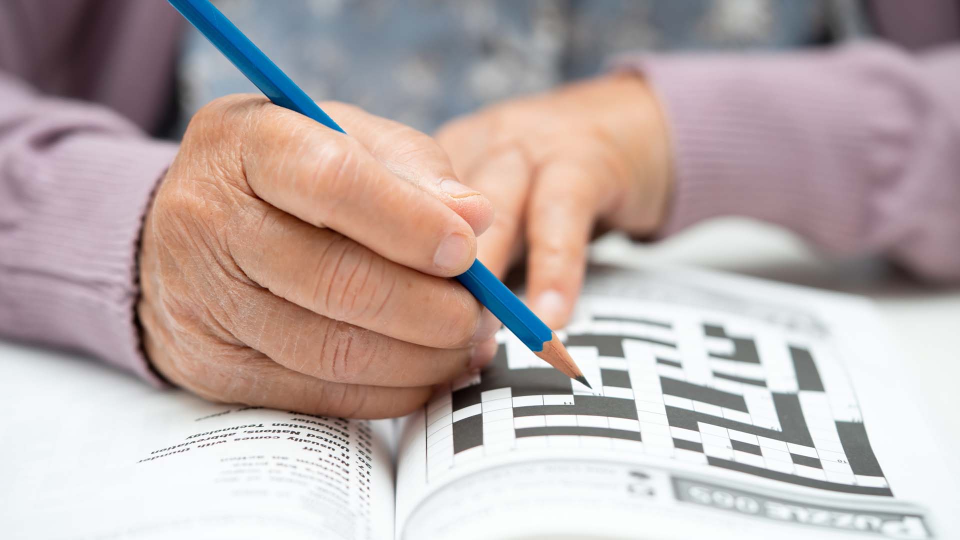 Doing a crossword or solving a puzzle is great for your brain health
