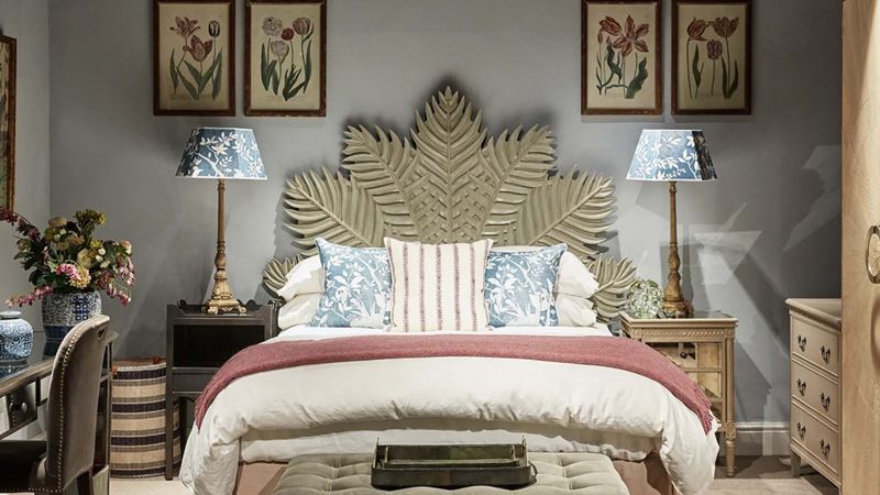 Natural painted bedroom