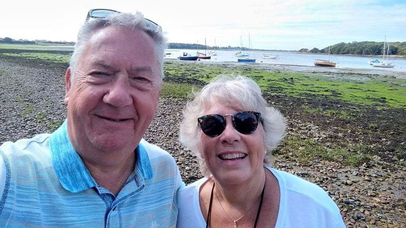 Bridget and John Frew take a selfie