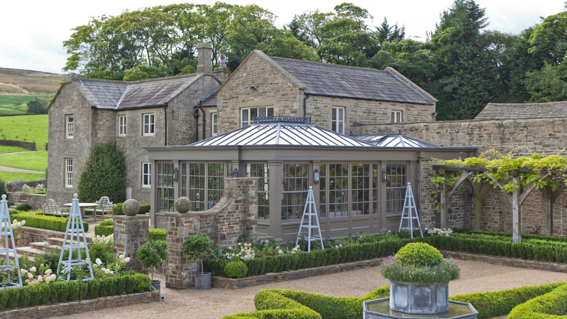 A muted colour orangery