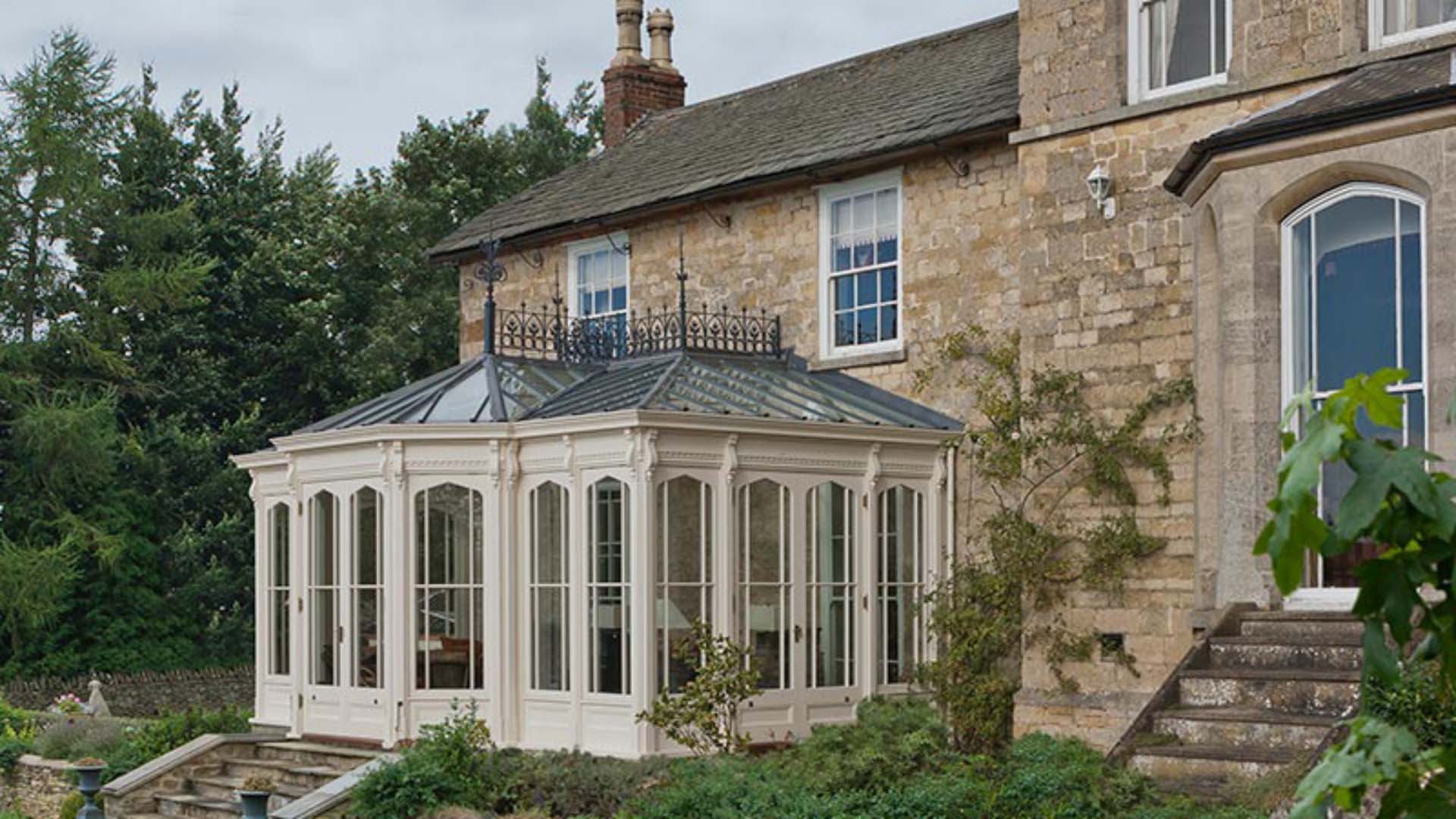 A Victorian-styled conservatory