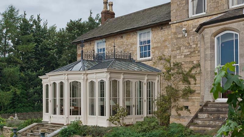 A Victorian-styled conservatory
