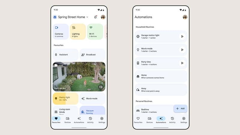 Google Nest apps