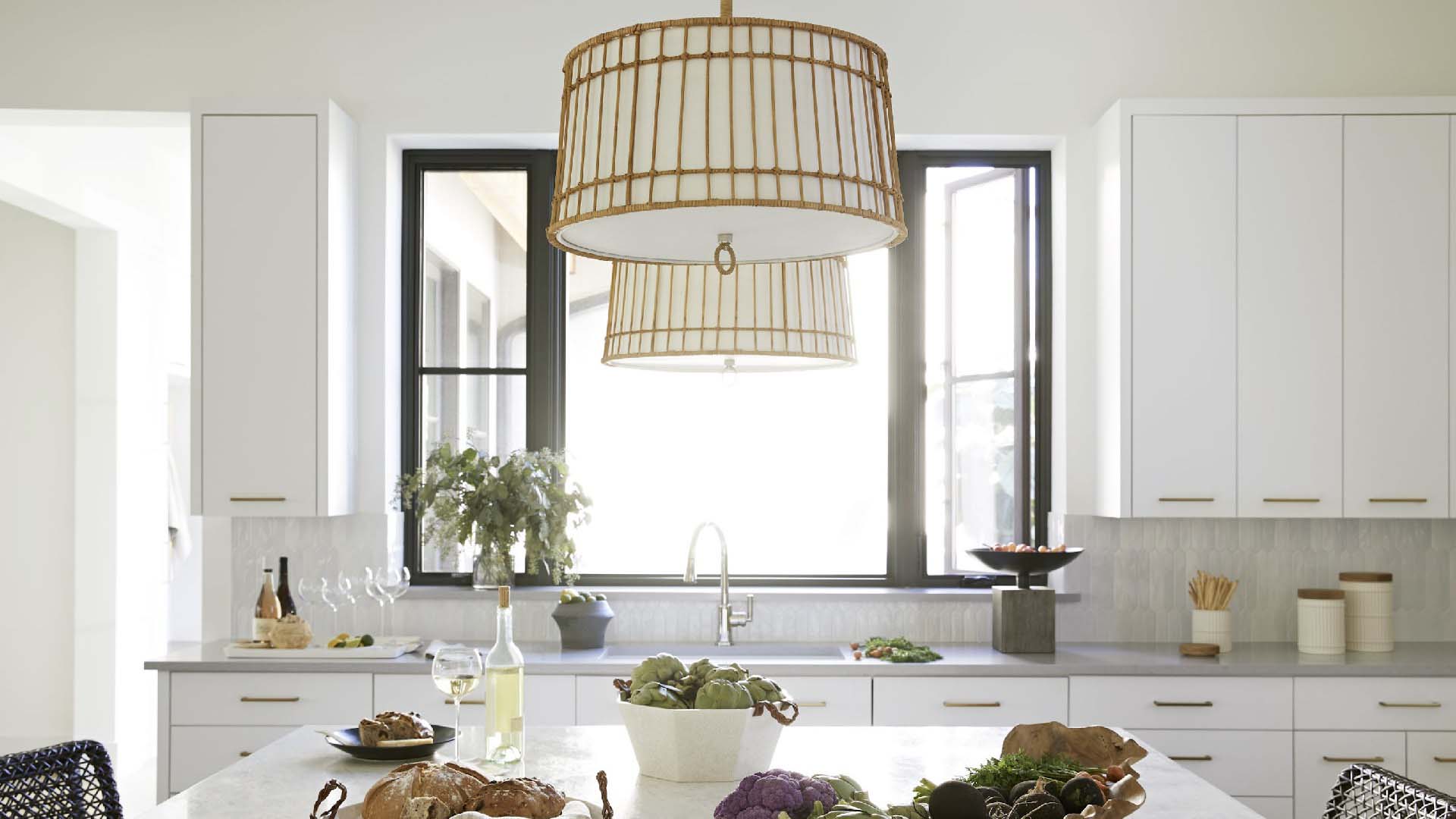 beautiful, light white kitchen