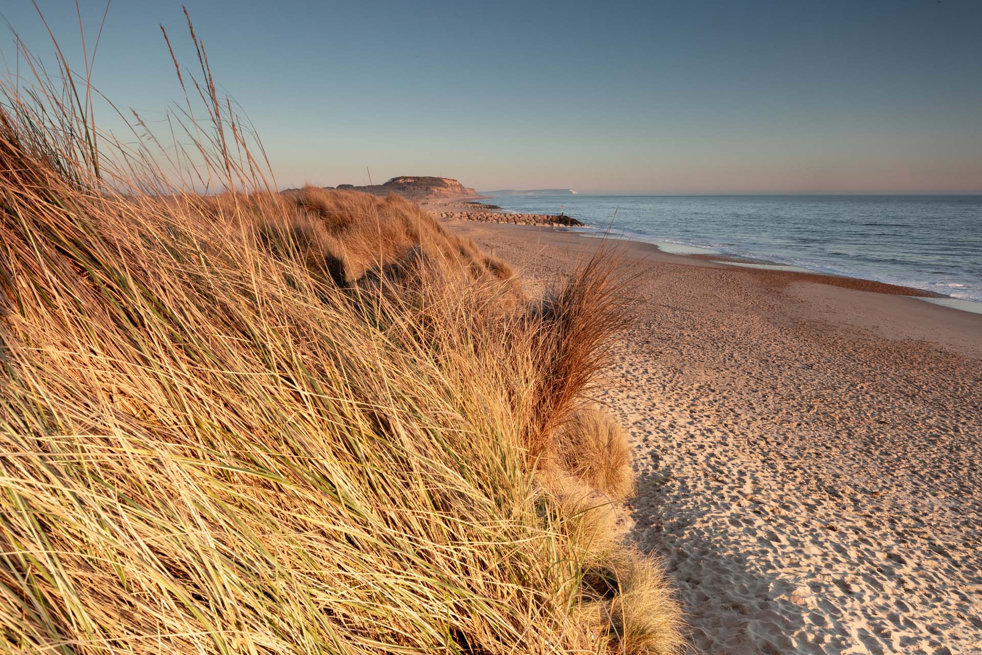 Sandy beach at Hengistbury Head
