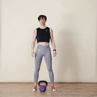 Kettlebell press demonstration