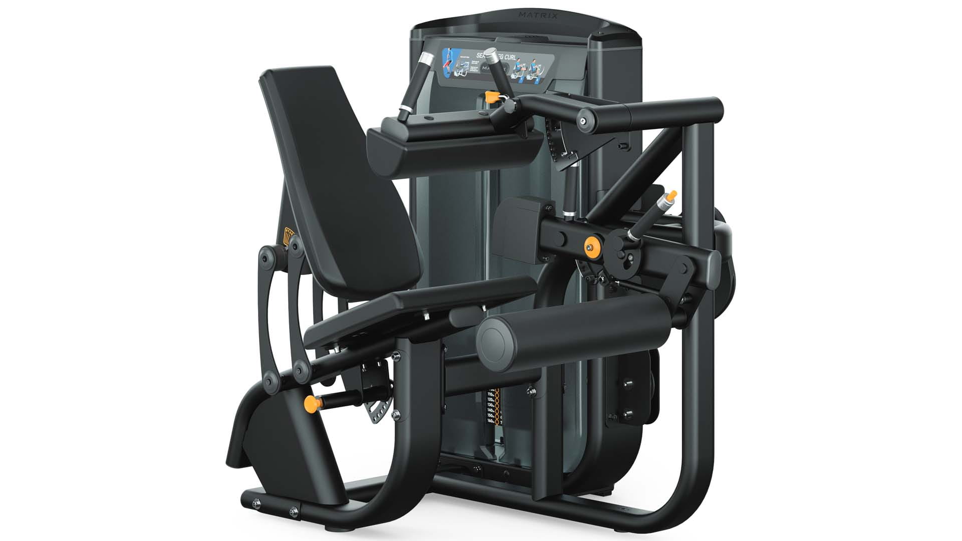 a leg curl gym machine