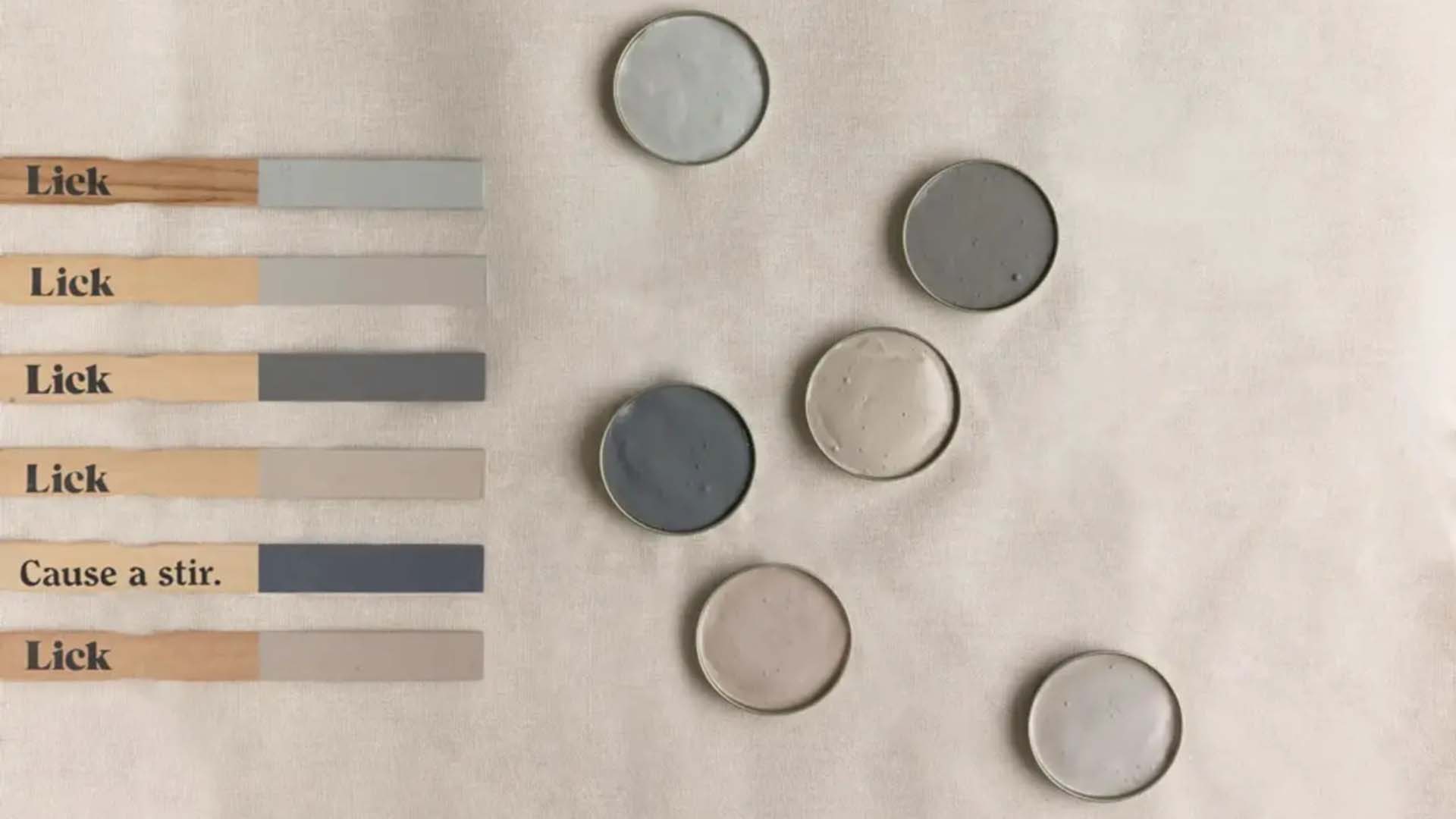 Different neutral colour swats 