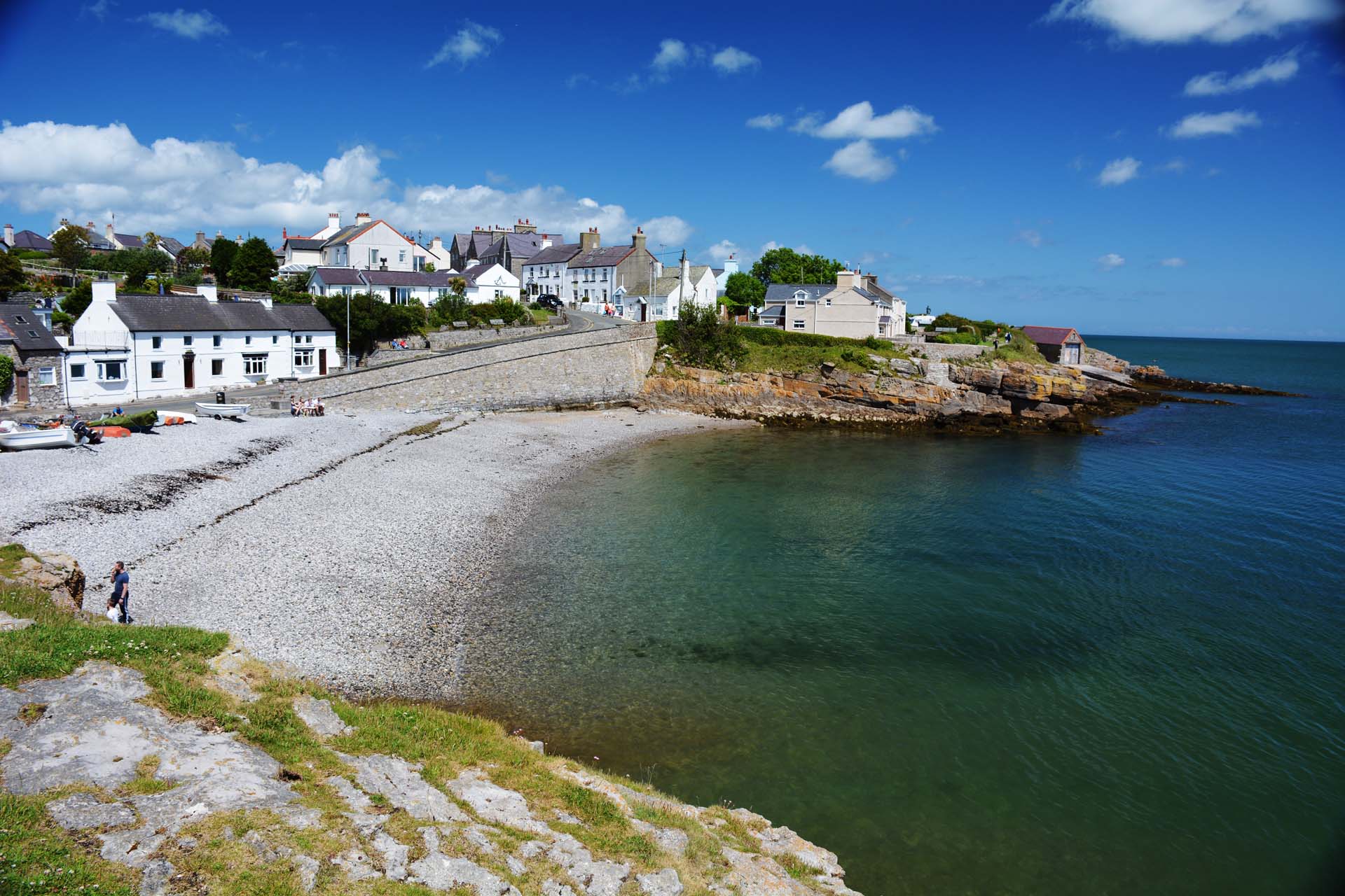 Beautiful beach at Moelfre
