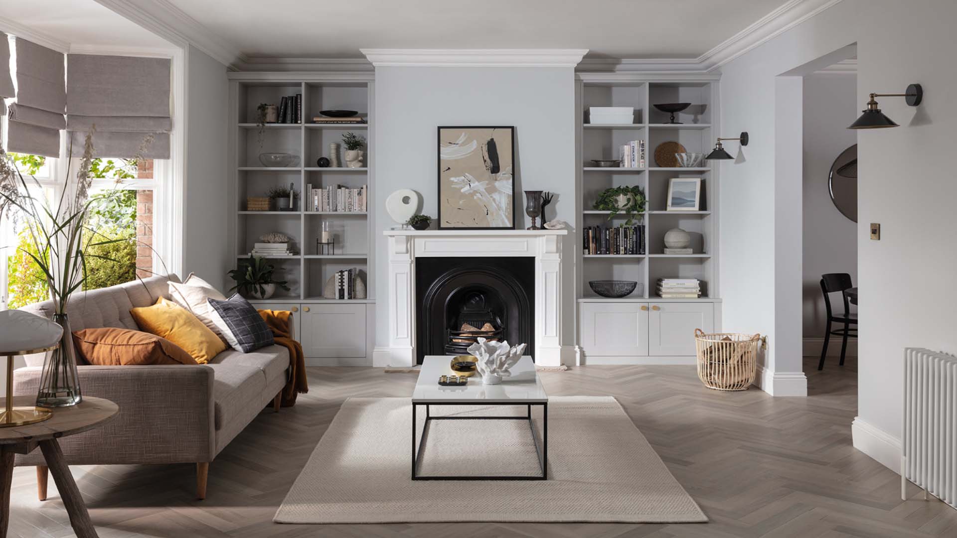 White lounge with sofas