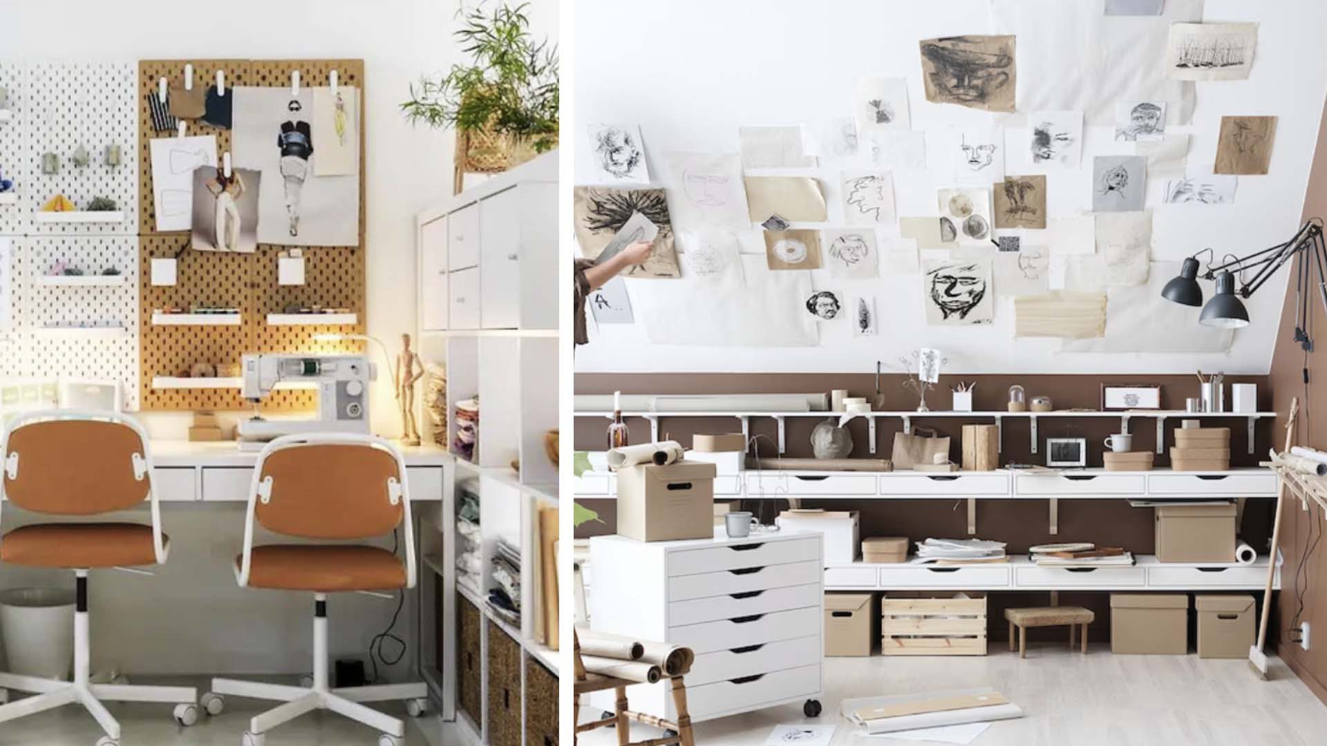 A good use of drawers in an office 